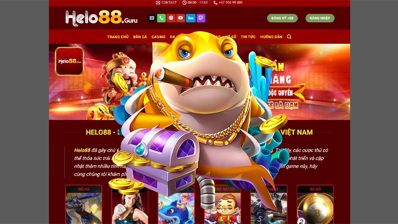 Các sảnh game chơi bắn cá đổi thưởng tại Helo88